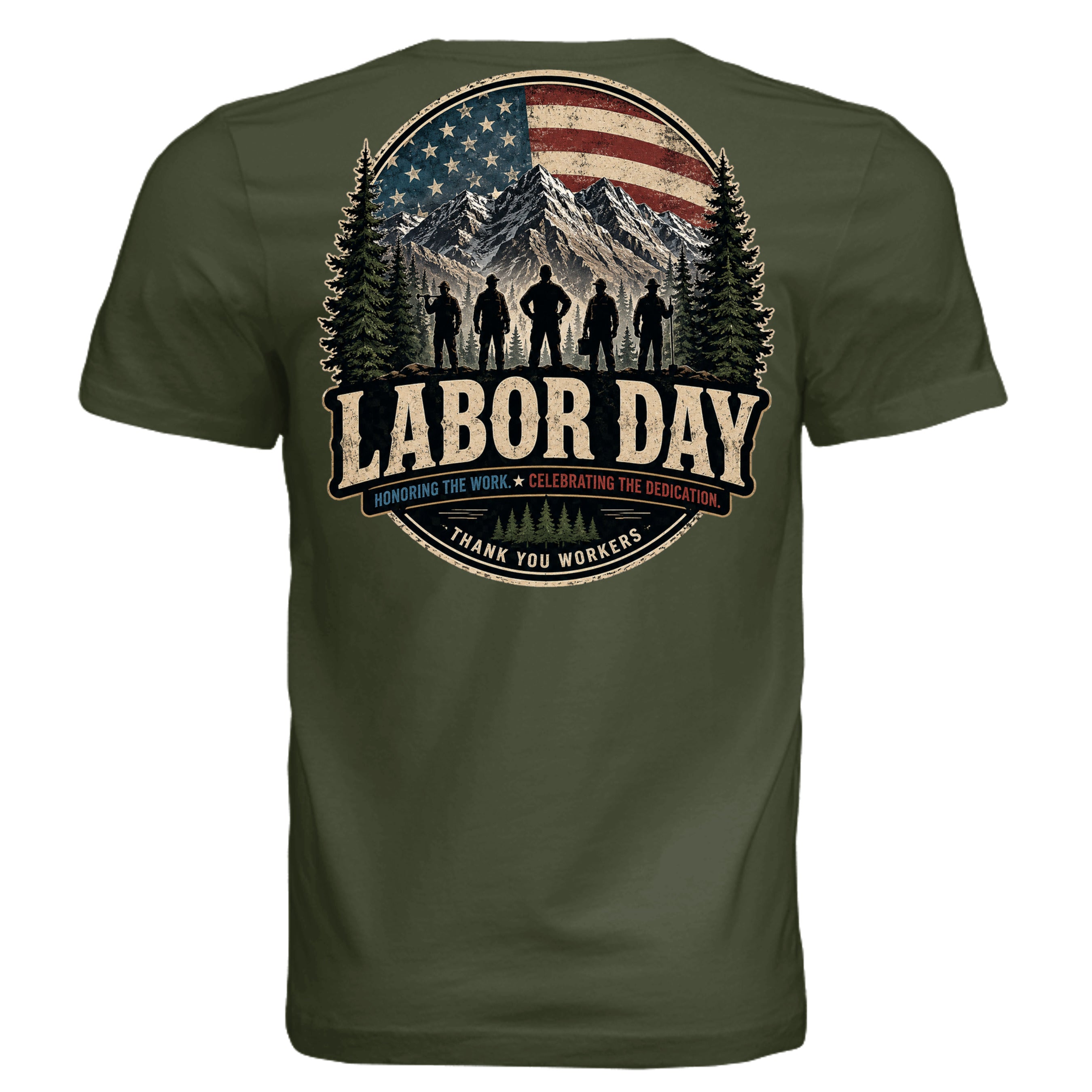 Military Green - 3001C - BACK